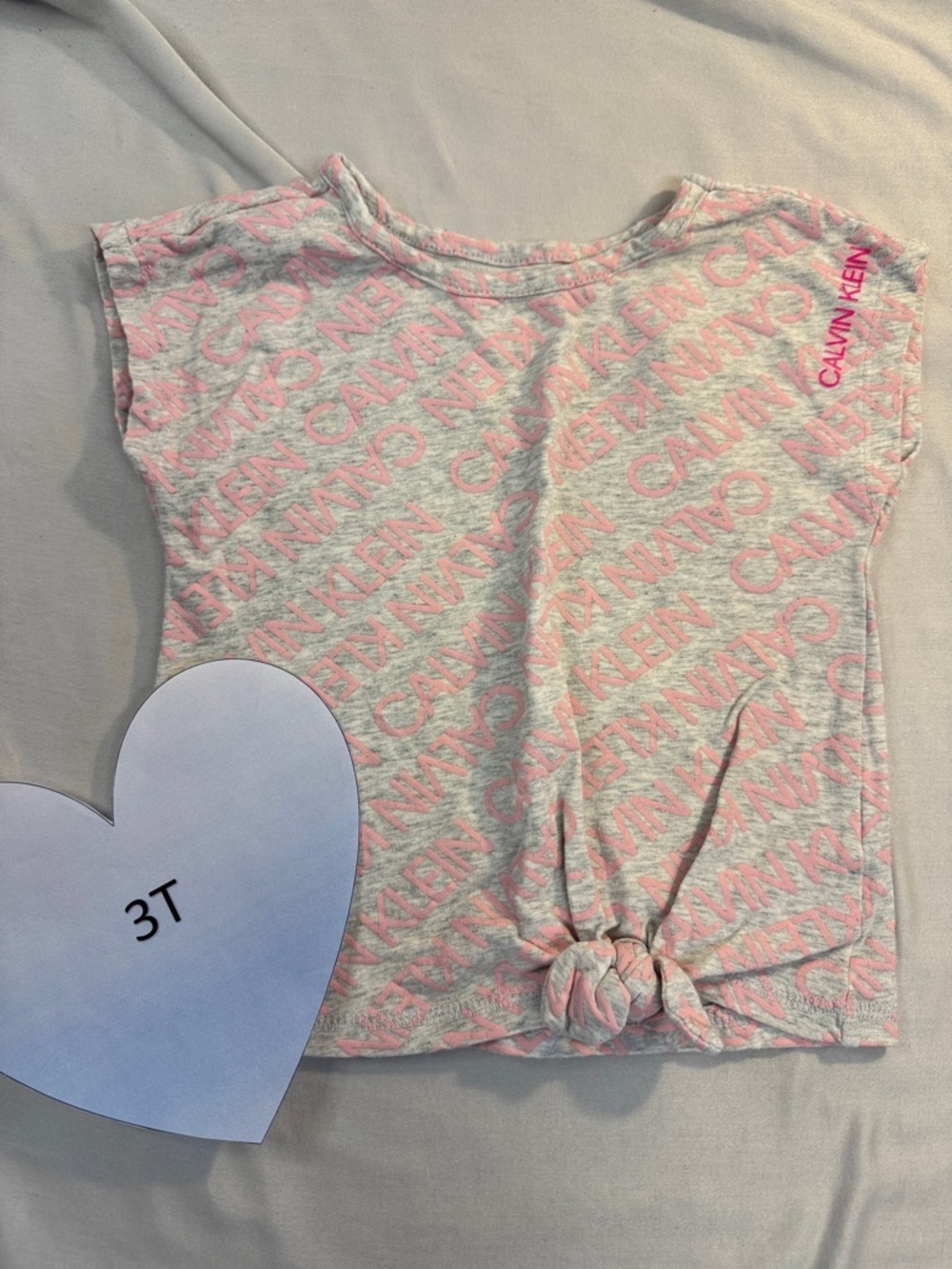 Calvin Klein - Pink and Grey Kids Shirt